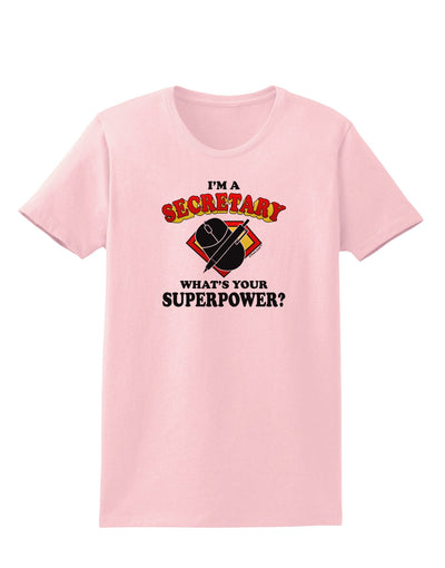 Secretary - Superpower Womens T-Shirt-Womens T-Shirt-TooLoud-PalePink-X-Small-Davson Sales