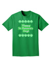 Seeing Double St. Patrick's Day Adult Dark T-Shirt-Mens T-Shirt-TooLoud-Kelly-Green-Small-Davson Sales