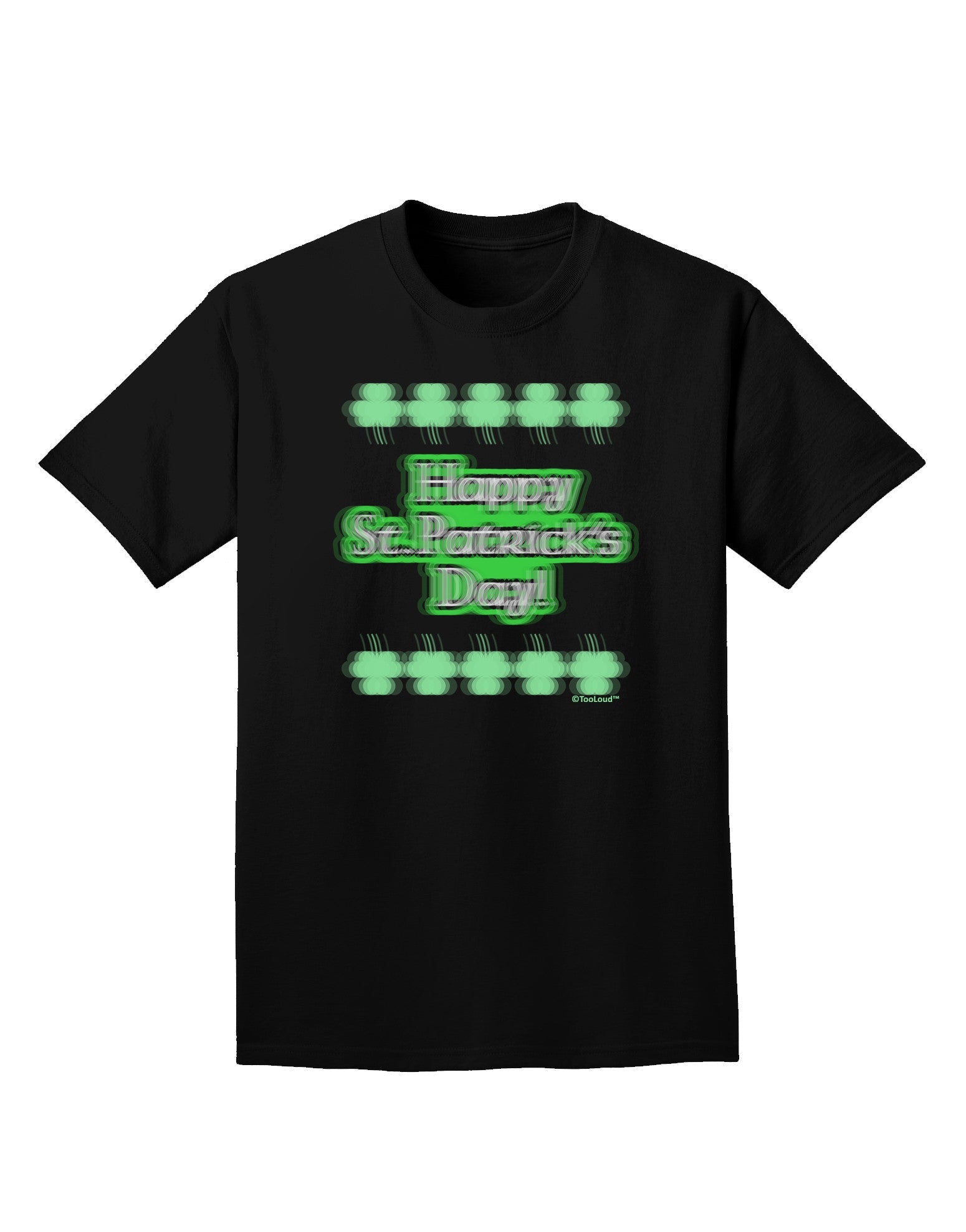 Seeing Double St. Patrick's Day Adult Dark T-Shirt-Mens T-Shirt-TooLoud-Black-Small-Davson Sales