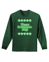 Seeing Double St. Patrick's Day Adult Long Sleeve Dark T-Shirt-TooLoud-Dark-Green-Small-Davson Sales