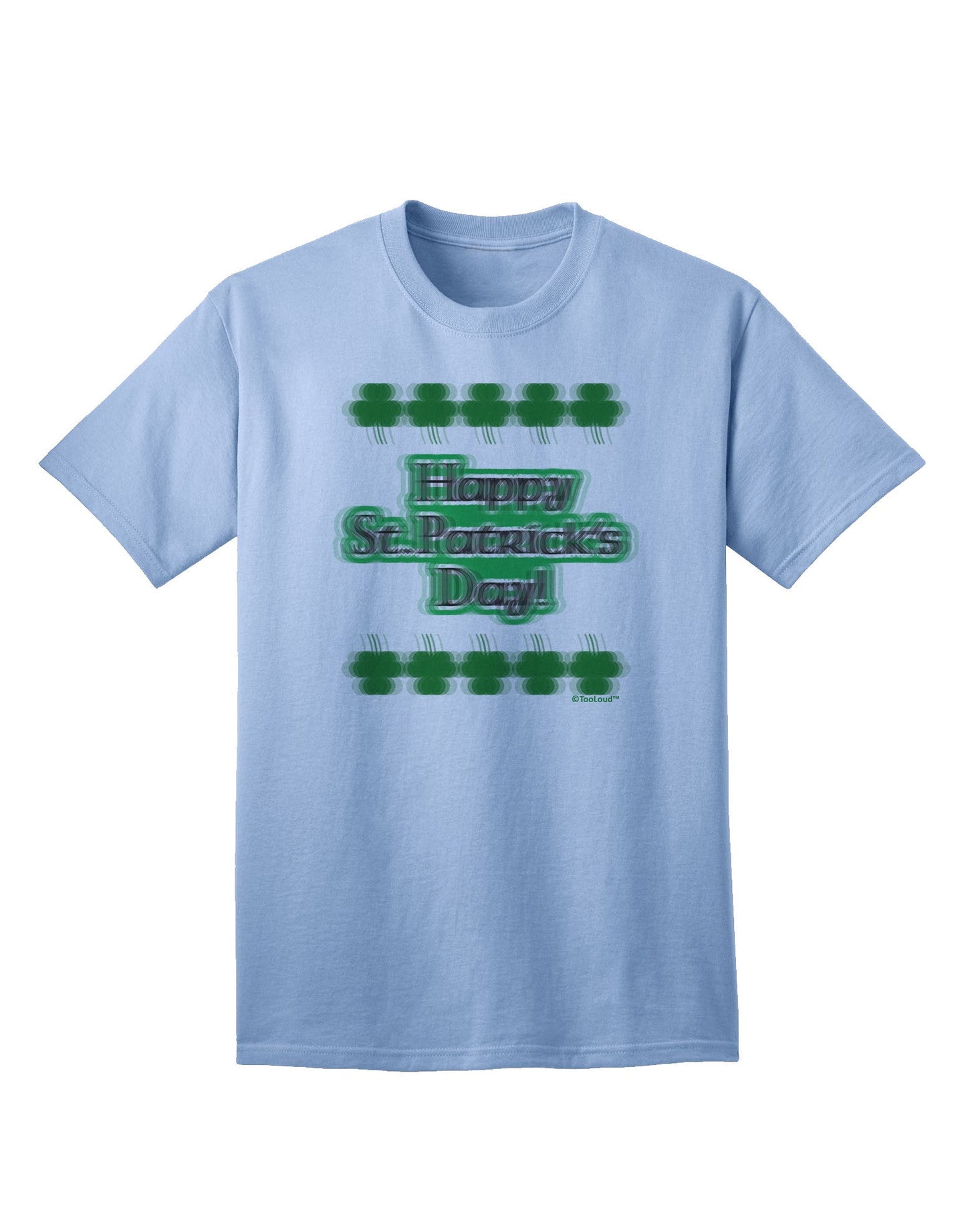 Seeing Double St. Patrick's Day Adult T-Shirt-Mens T-Shirt-TooLoud-Light-Blue-Small-Davson Sales