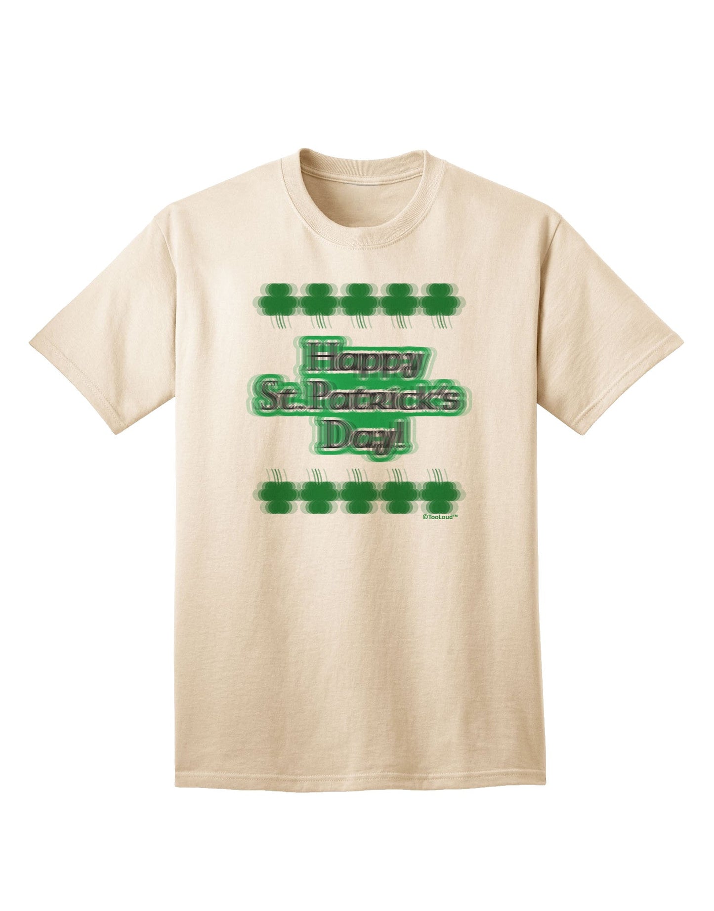 Seeing Double St. Patrick's Day Adult T-Shirt-Mens T-Shirt-TooLoud-Natural-Small-Davson Sales