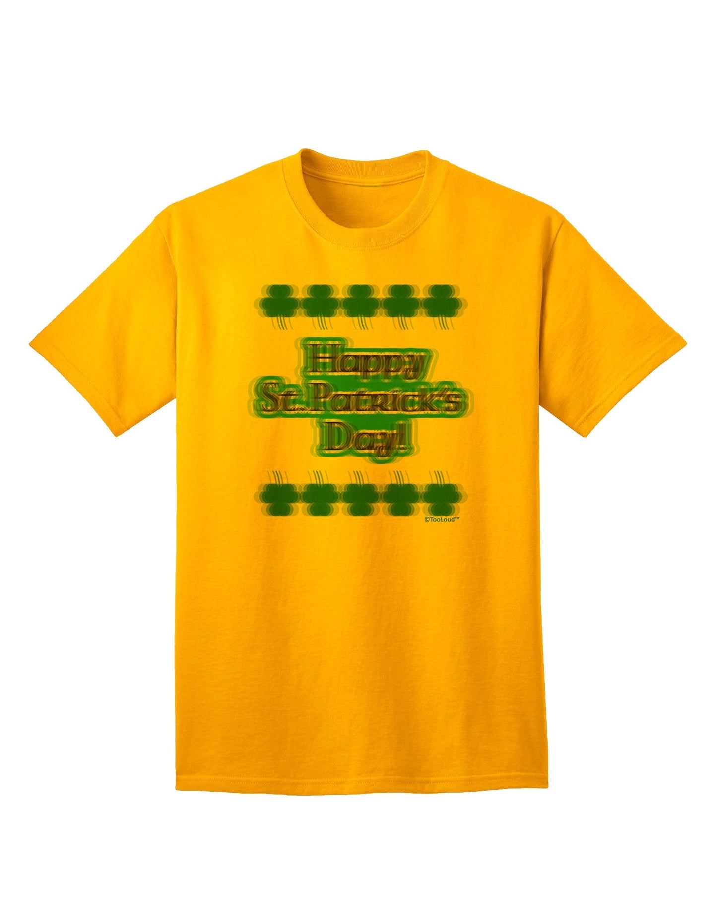 Seeing Double St. Patrick's Day Adult T-Shirt-Mens T-Shirt-TooLoud-Gold-Small-Davson Sales