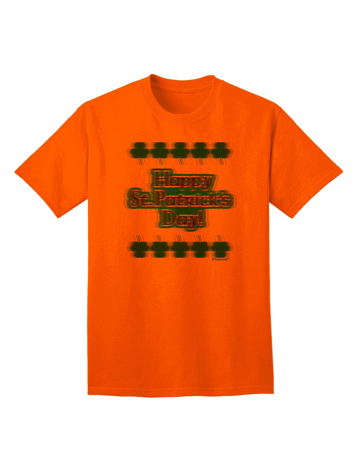 Seeing Double St. Patrick's Day Adult T-Shirt-Mens T-Shirt-TooLoud-Orange-Small-Davson Sales