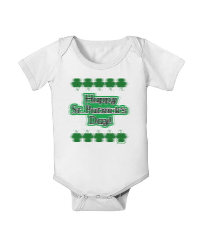 Seeing Double St. Patrick's Day Baby Romper Bodysuit-Baby Romper-TooLoud-White-06-Months-Davson Sales