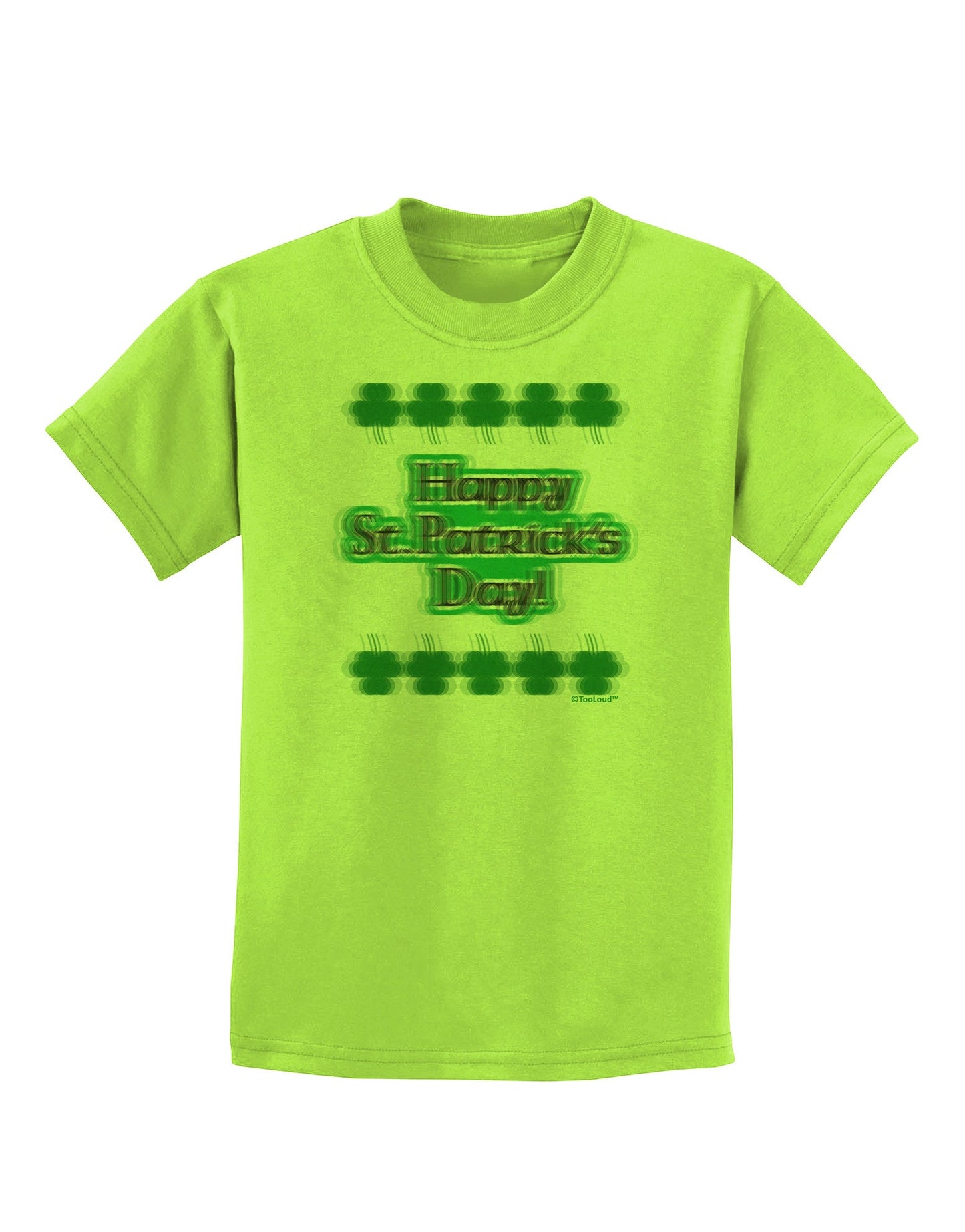 Seeing Double St. Patrick's Day Childrens T-Shirt-Childrens T-Shirt-TooLoud-Lime-Green-X-Small-Davson Sales