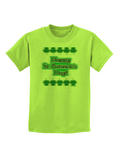 Seeing Double St. Patrick's Day Childrens T-Shirt-Childrens T-Shirt-TooLoud-Lime-Green-X-Small-Davson Sales