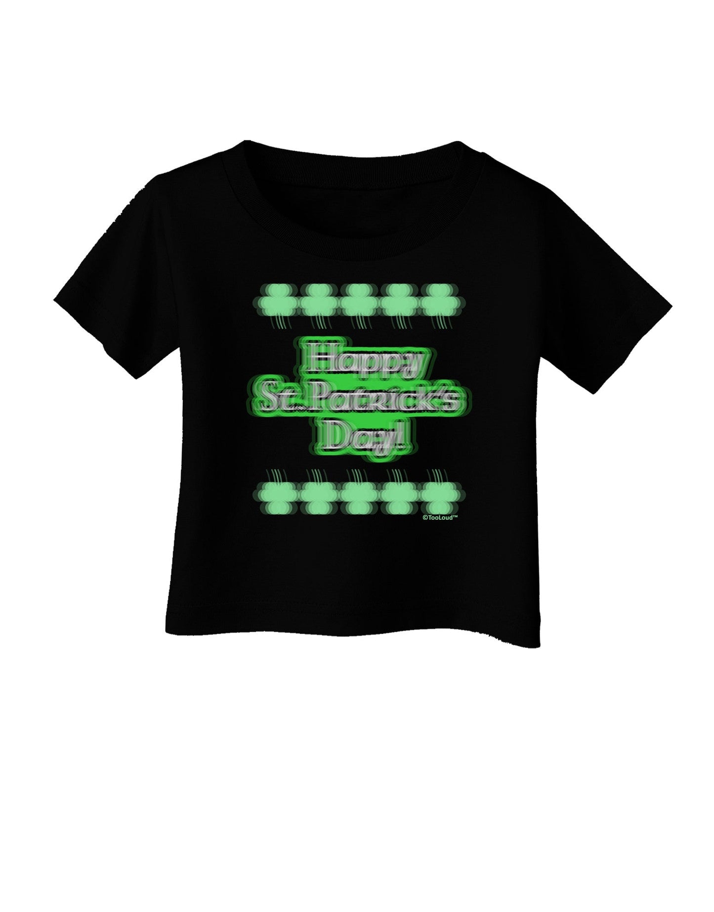 Seeing Double St. Patrick's Day Infant T-Shirt Dark-Infant T-Shirt-TooLoud-Black-06-Months-Davson Sales