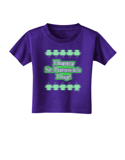 Seeing Double St. Patrick's Day Toddler T-Shirt Dark-Toddler T-Shirt-TooLoud-Purple-2T-Davson Sales