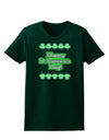 Seeing Double St. Patrick's Day Womens Dark T-Shirt-TooLoud-Forest-Green-Small-Davson Sales