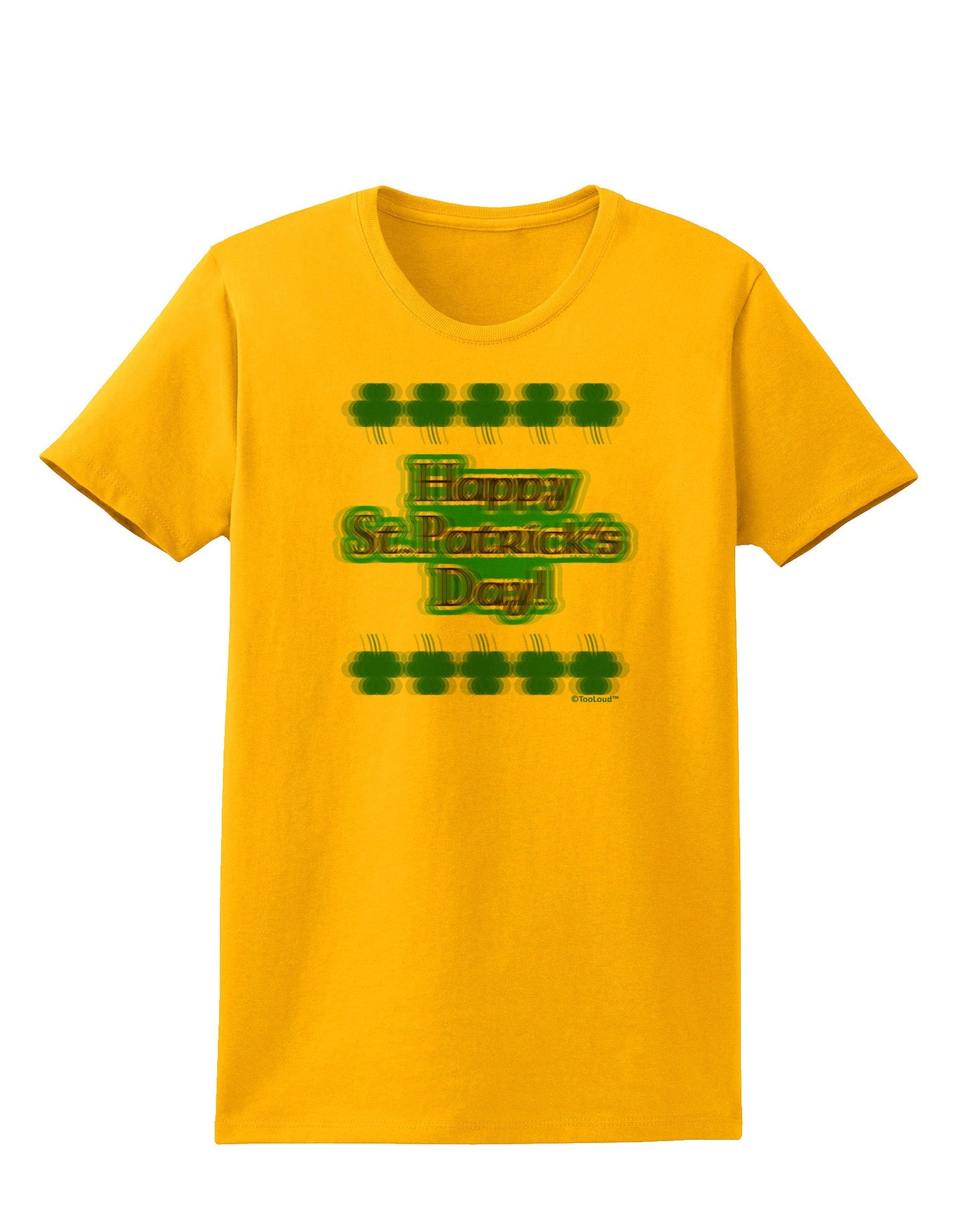 Seeing Double St. Patrick's Day Womens T-Shirt-Womens T-Shirt-TooLoud-Gold-X-Small-Davson Sales