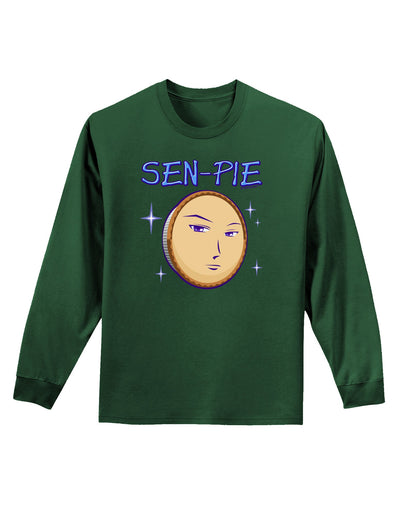 Sen-Pie Sama Kun San Chan Adult Long Sleeve Dark T-Shirt-TooLoud-Dark-Green-Small-Davson Sales