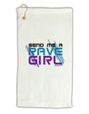 Send Me A Rave Girl Micro Terry Gromet Golf Towel 16 x 25 inch-Golf Towel-TooLoud-White-Davson Sales