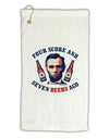 Seven Beers Ago - Lincoln Micro Terry Gromet Golf Towel 16 x 25 inch-Golf Towel-TooLoud-White-Davson Sales