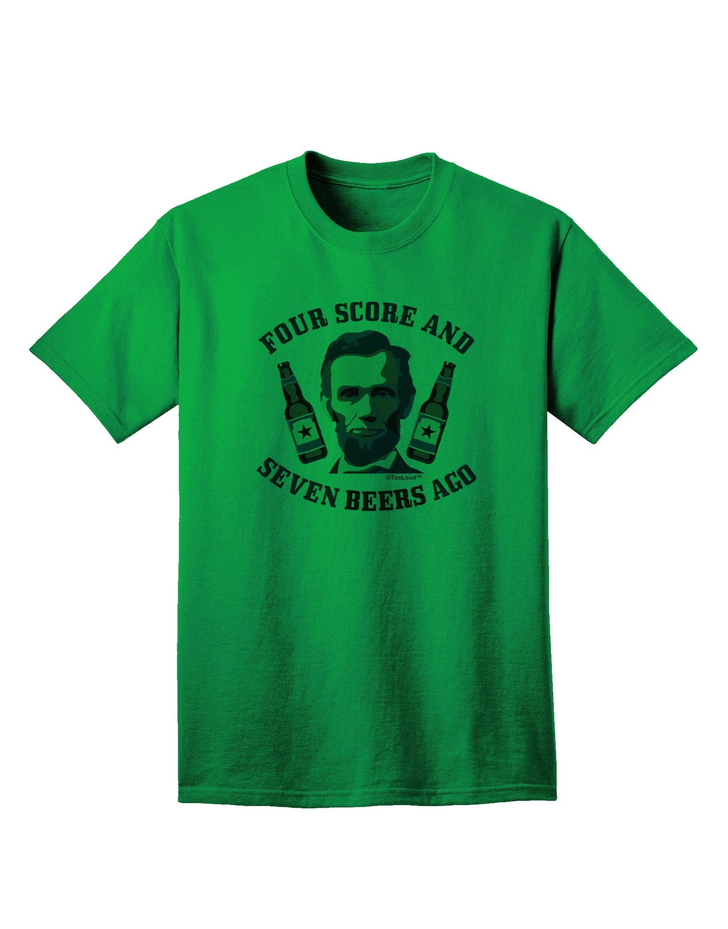 Seven Beers Ago - Premium Lincoln Adult T-Shirt Collection-Mens T-shirts-TooLoud-Kelly-Green-Small-Davson Sales