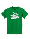 Seven Swans A Swimming Childrens Dark T-Shirt-Childrens T-Shirt-TooLoud-Kelly-Green-X-Small-Davson Sales