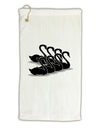 Seven Swans A Swimming Micro Terry Gromet Golf Towel 11&#x22;x19-Golf Towel-TooLoud-White-Davson Sales