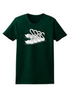 Seven Swans A Swimming Womens Dark T-Shirt-TooLoud-Forest-Green-Small-Davson Sales