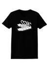 Seven Swans A Swimming Womens Dark T-Shirt-TooLoud-Black-X-Small-Davson Sales