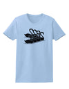 Seven Swans A Swimming Womens T-Shirt-Womens T-Shirt-TooLoud-Light-Blue-X-Small-Davson Sales