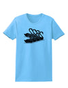 Seven Swans A Swimming Womens T-Shirt-Womens T-Shirt-TooLoud-Aquatic-Blue-X-Small-Davson Sales