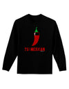 Seventy-Five Percent Mexican Adult Long Sleeve Dark T-Shirt-TooLoud-Black-Small-Davson Sales