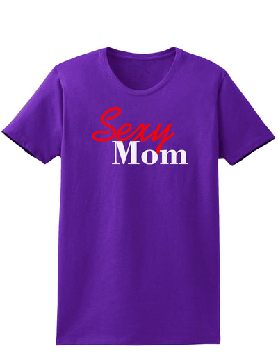 Sexy Mom Womens Dark T-Shirt-TooLoud-Purple-X-Small-Davson Sales