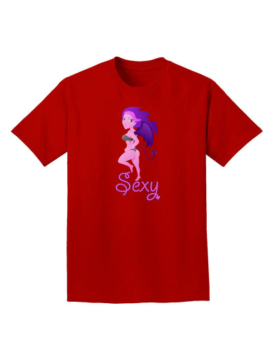 Sexy Succubus - Sexy Text Adult Dark T-Shirt-Mens T-Shirt-TooLoud-Red-Small-Davson Sales