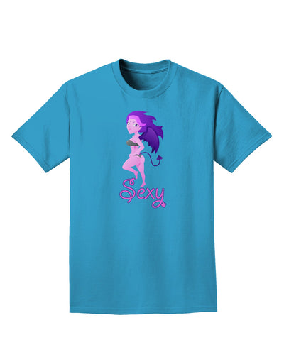 Sexy Succubus - Sexy Text Adult Dark T-Shirt-Mens T-Shirt-TooLoud-Turquoise-Small-Davson Sales