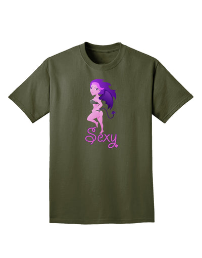 Sexy Succubus - Sexy Text Adult Dark T-Shirt-Mens T-Shirt-TooLoud-Military-Green-Small-Davson Sales