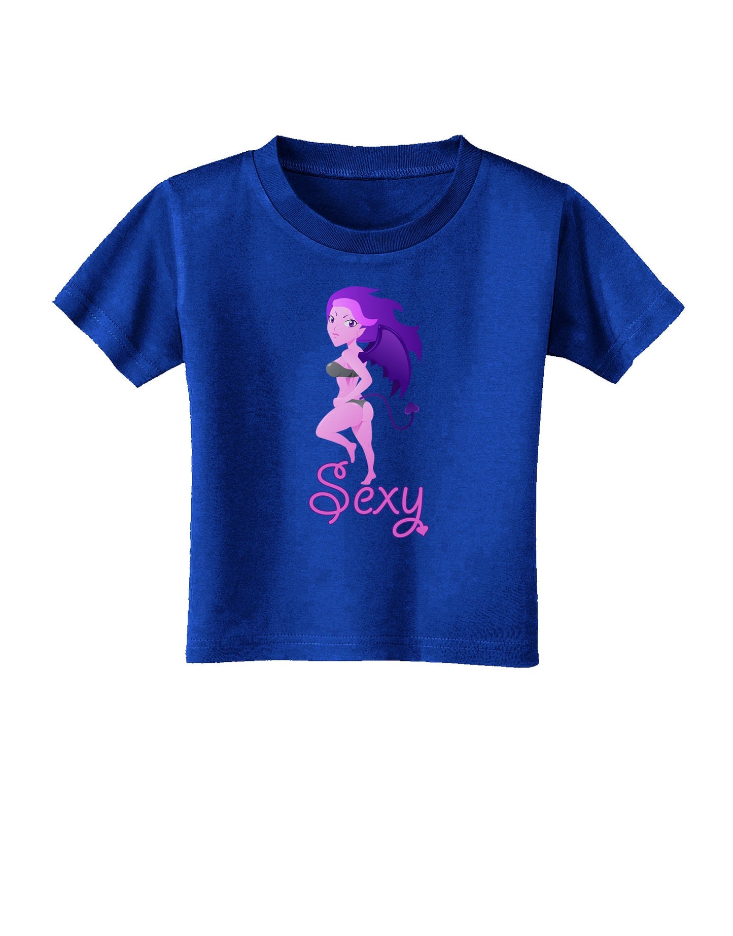 Sexy Succubus - Sexy Text Toddler T-Shirt Dark-Toddler T-Shirt-TooLoud-Red-06-Months-Davson Sales