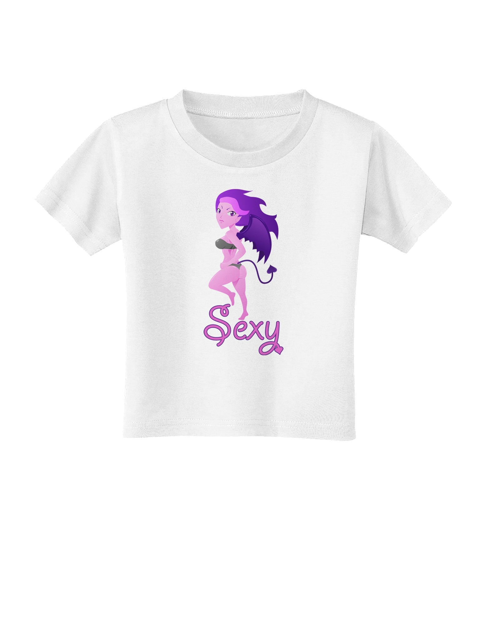 Sexy Succubus - Sexy Text Toddler T-Shirt-Toddler T-Shirt-TooLoud-White-2T-Davson Sales