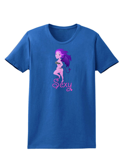 Sexy Succubus - Sexy Text Womens Dark T-Shirt-Womens T-Shirt-TooLoud-Royal-Blue-X-Small-Davson Sales