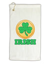 Shamrock Button - Irish Micro Terry Gromet Golf Towel 16 x 25 inch by TooLoud-Golf Towel-TooLoud-White-Davson Sales