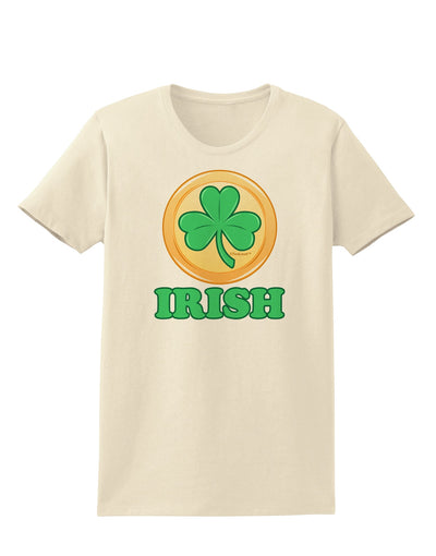 Shamrock Button - Irish Womens T-Shirt by TooLoud-Womens T-Shirt-TooLoud-Natural-X-Small-Davson Sales