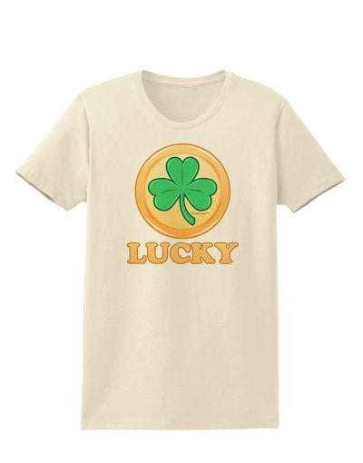 Shamrock Button - Lucky Womens T-Shirt by TooLoud-Womens T-Shirt-TooLoud-Natural-X-Small-Davson Sales