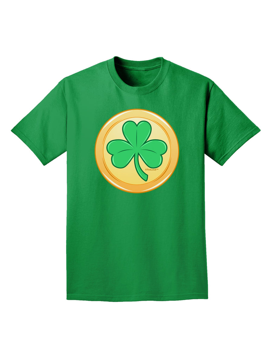 Shamrock Button Vector Design Adult Dark T-Shirt by TooLoud-Mens T-Shirt-TooLoud-Purple-Small-Davson Sales