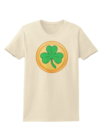 Shamrock Button Vector Design Womens T-Shirt by TooLoud-Womens T-Shirt-TooLoud-Natural-X-Small-Davson Sales