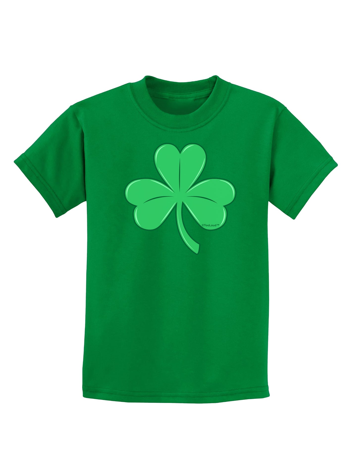 Shamrock Vector Design Childrens Dark T-Shirt by TooLoud-Childrens T-Shirt-TooLoud-Kelly-Green-X-Small-Davson Sales