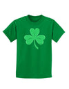 Shamrock Vector Design Childrens Dark T-Shirt by TooLoud-Childrens T-Shirt-TooLoud-Kelly-Green-X-Small-Davson Sales