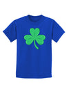 Shamrock Vector Design Childrens Dark T-Shirt by TooLoud-Childrens T-Shirt-TooLoud-Royal-Blue-X-Small-Davson Sales