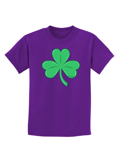 Shamrock Vector Design Childrens Dark T-Shirt by TooLoud-Childrens T-Shirt-TooLoud-Purple-X-Small-Davson Sales