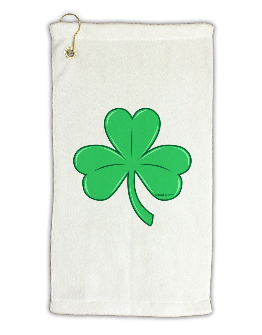 Shamrock Vector Design Micro Terry Gromet Golf Towel 16 x 25 inch by TooLoud-Golf Towel-TooLoud-White-Davson Sales