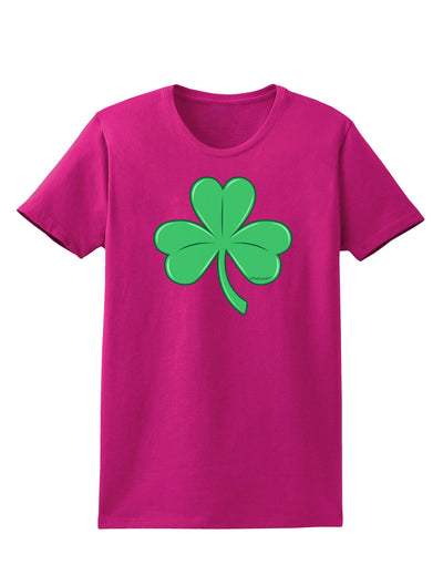 Shamrock Vector Design Womens Dark T-Shirt by TooLoud-Womens T-Shirt-TooLoud-Hot-Pink-Small-Davson Sales