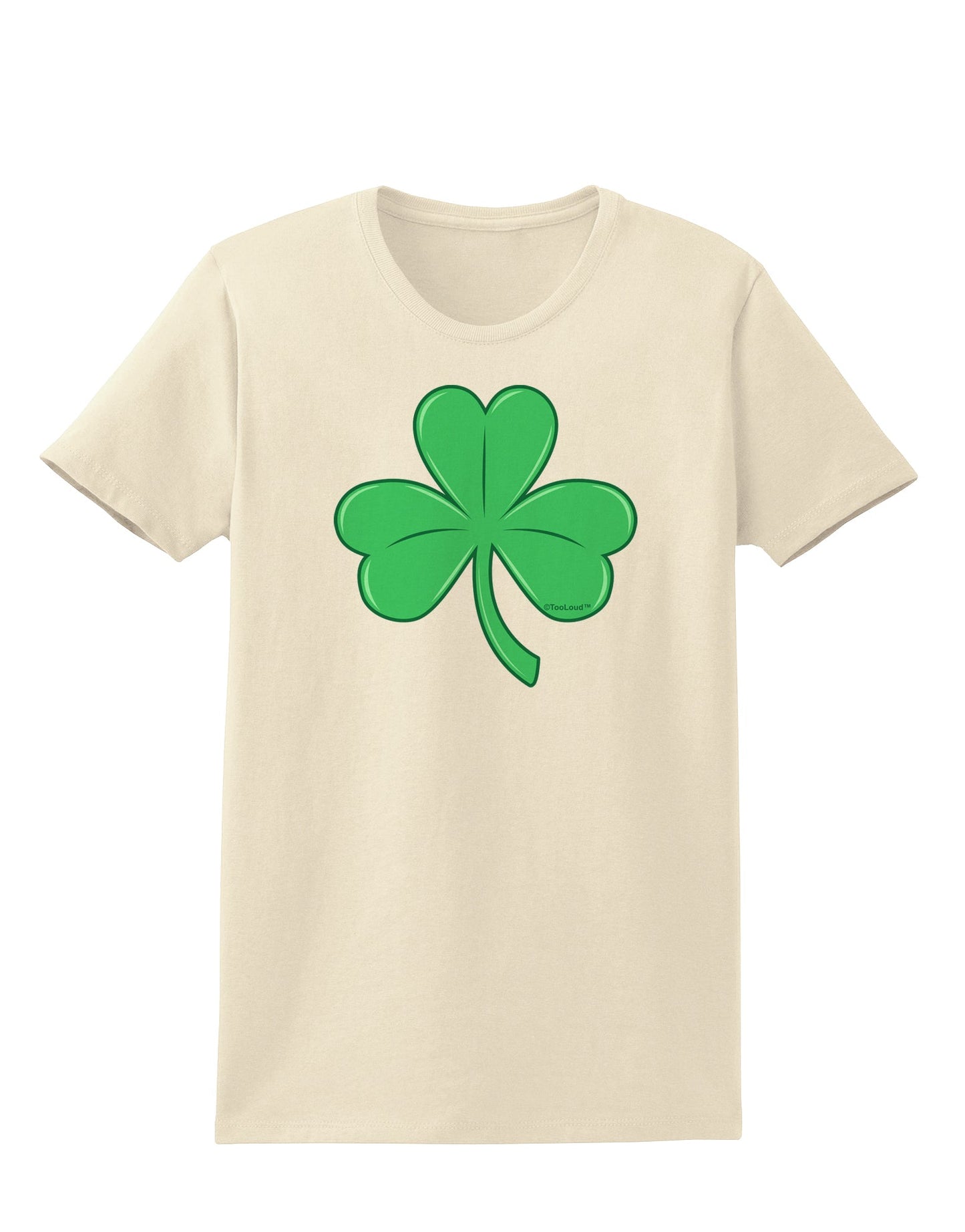 Shamrock Vector Design Womens T-Shirt by TooLoud-Womens T-Shirt-TooLoud-Natural-X-Small-Davson Sales