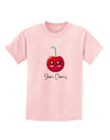 Sheri Cherry Text Childrens T-Shirt-Childrens T-Shirt-TooLoud-PalePink-X-Small-Davson Sales