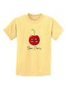 Sheri Cherry Text Childrens T-Shirt-Childrens T-Shirt-TooLoud-Daffodil-Yellow-X-Small-Davson Sales