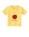 Sheri Cherry Text Toddler T-Shirt-Toddler T-Shirt-TooLoud-Daffodil-Yellow-2T-Davson Sales