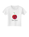 Sheri Cherry Text Toddler T-Shirt-Toddler T-Shirt-TooLoud-White-2T-Davson Sales