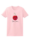 Sheri Cherry Text Womens T-Shirt-Womens T-Shirt-TooLoud-PalePink-X-Small-Davson Sales